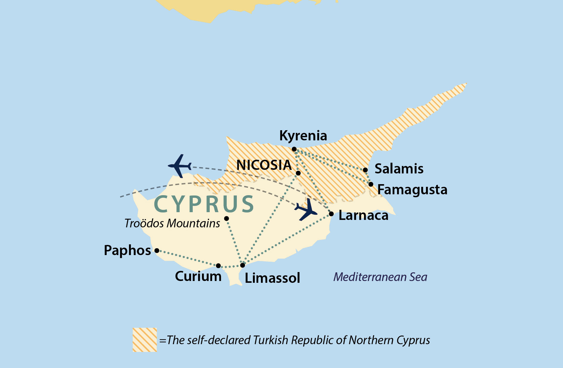 cyprus travel between north and south