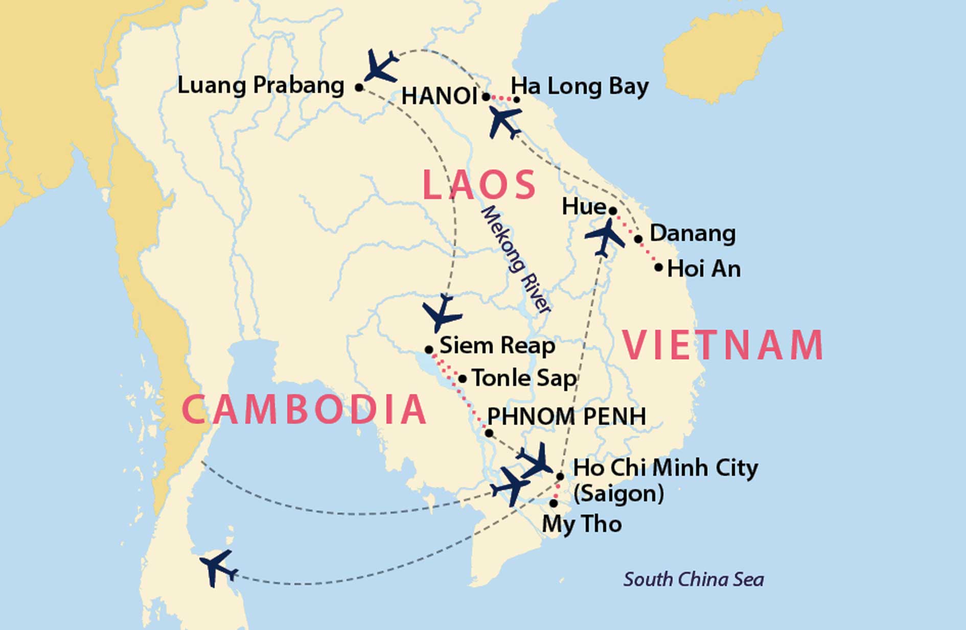 indochina tour countries
